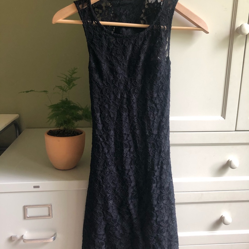 ❣️express Open back black dress size s